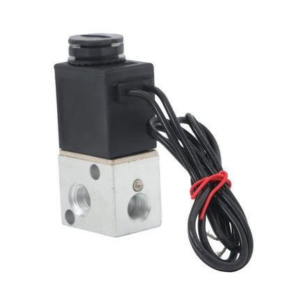 1/8 inch 3 way zero pressure differential air-water electric solenoid valve 12V