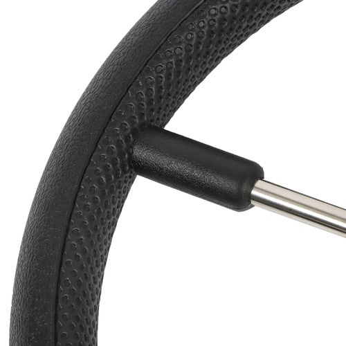New Stainless Steel Yach Steering Wheel with PU Foam 5 Spoke 13-7/8 Inch?Black?