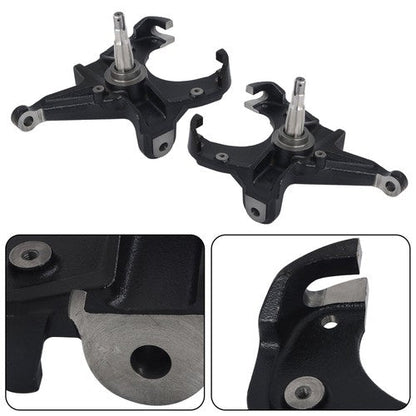 For Chevrolet C10 1975 1976-1986 1987 Drop Lowering Spindles kit w/ 1" Rotor