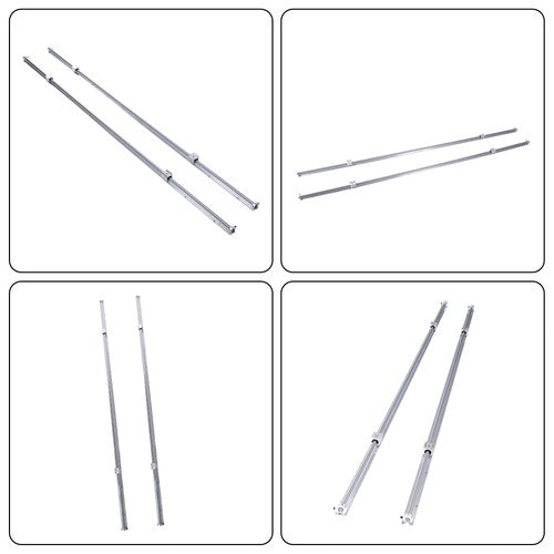2PCS SBR16-2200mm Linear Guide Rails with 4Pcs SBR16UU Bearing Blocks