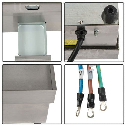 30 Inch Commercial Electric Griddle 3000W Countertop Teppanyaki Grill 122℉-572℉