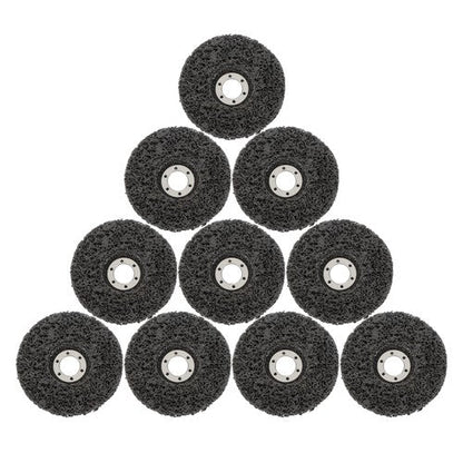 10 PCS 4-1/2" x 7/8" Black Diamond Grinding Discs Strip Discs for Angle Grinder