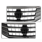 Front Upper Chrome Bumper Mesh Grille for 2010-2012 for Honda Crosstour EX