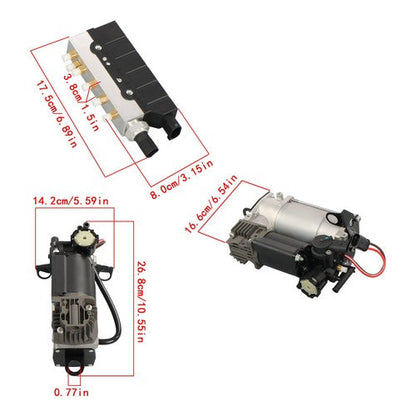 2203200104 For Mercedes W220 S500 S350 Air Ride Compressor &Valve Block Assembly