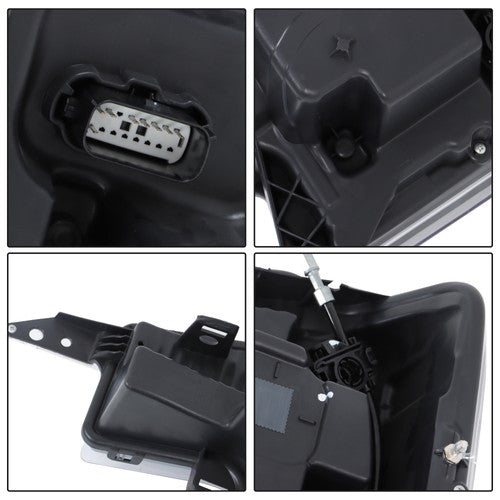 Headlights Replacement For Ford F250 F350 SuperDuty 2020-2022 LH+RH LED Black