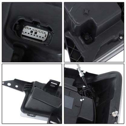 Headlights Replacement For Ford F250 F350 SuperDuty 2020-2022 LH+RH LED Black
