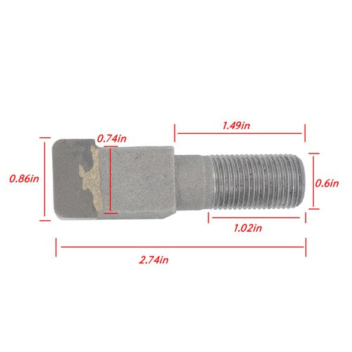 10Pcs Threaded Stump Grinder Teeth For Bradco Shaver Ashland Baumalight 2-7/8"