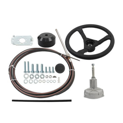16Ft Boat Rotary Steering System Outboard Kit SS13716 for Waterborne Vehicles