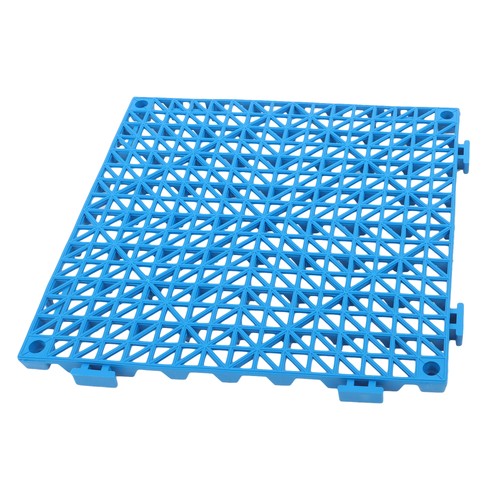 55PCS 12 x 12in Interlocking Drainage Floor Tiles Modular Interlocking Tile Blue