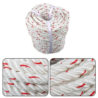 1/2 'X 120'High Strength Braided Rope Breaking Strength 1160 Pounds White Red