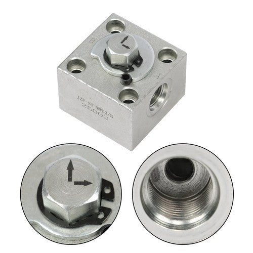 Three Way Diverter Valve For Mini Excavator Hydraulic Connection Block Full Kit