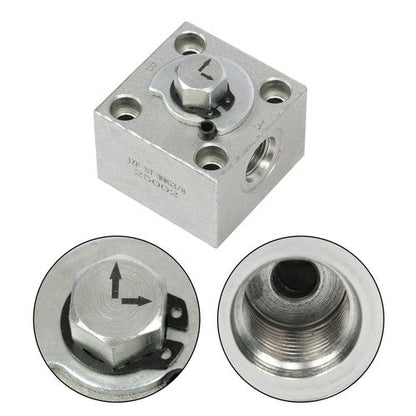 Three Way Diverter Valve For Mini Excavator Hydraulic Connection Block Full Kit