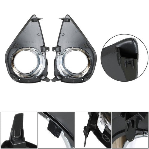 Pair Fog Lights Assembly Wiring+Switch+Cover For 15-16 Toyota Yaris 8122002110