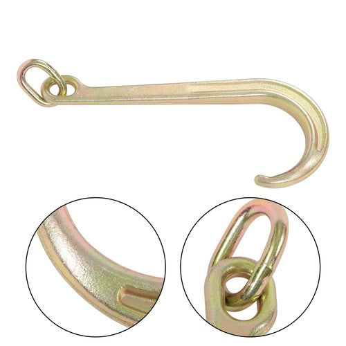 1 x J Hook Grade G70 Towing Hooks 15 Inch Roll Back Clevis 5400 Lbs Load Limit