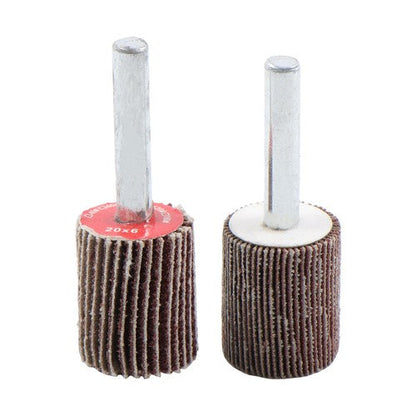 40 Pack 1/4 Inch 80 Grit Cylindrical Shape Sanding Wheels 8 Sizes Flap Wheel Set