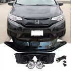 Front Bumper Grille Grill Fog Lights Lamps 5PCS for 2015-2017 for Honda Fit