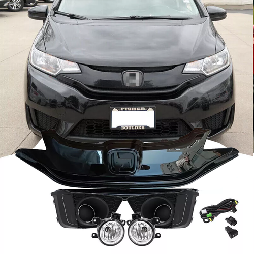 Front Bumper Grille Grill Fog Lights Lamps 5PCS for 2015-2017 for Honda Fit