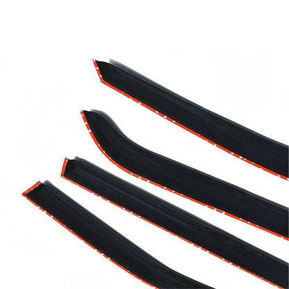 Tape-On Window Visor Guards Sun Rain Shade Smoke For Ford Explorer 2011-2019