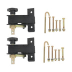 2 Pack 1.5" Wide x 7.5' Long Ladder Rack Ratchet Straps 1.4" Black Square Tube