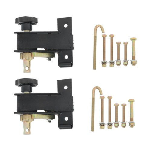 2 Pack 1.5" Wide x 7.5' Long Ladder Rack Ratchet Straps 1.4" Black Square Tube