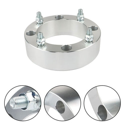 4X Wheel Spacers 4x156 2" 131mm M12x1.5 Silver For Polaris Ranger RZR 2013+
