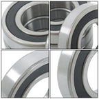 4Pcs 6208-2RS Bearings 40×80×18mm Double Rubber Seals Deep Groove Ball Bearing