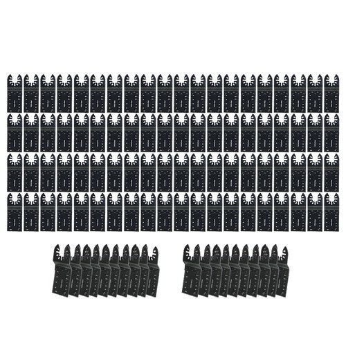 Quick Release Oscillating Tool Blades Professional Universal 100 Pcs 30-90mm