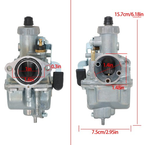 VM22 26mm Carb For Intake Pipe Pit Dirt Bike 110cc 125cc Lifan YX US