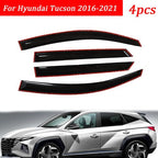 For Hyundai Tucson Mugen Style 4x 2016-2021 Window Visors Sun Rain Guard Vent