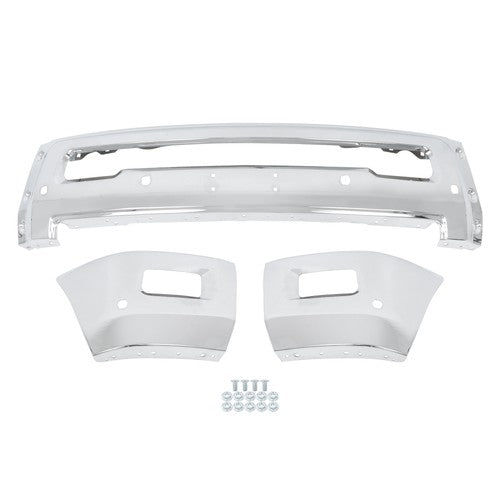 For RAM 2500 3500 2010-2018 Split Style Steel Front Bumper Face Bar Replacement