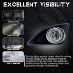 Fit 2009-2010 Toyota Corolla LE CE XLE XRS Chrome Fog Lights Lamps Pair w/wiring