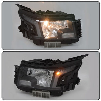 Headlight Replacement Fit For Nissan Frontier 2022-2023 LH+RH Clear Lens Halogen