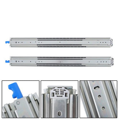 2Pcs With Lock Heavy Duty Drawer Slides 30 Inch 500 Lbs Extension Rails Rail
