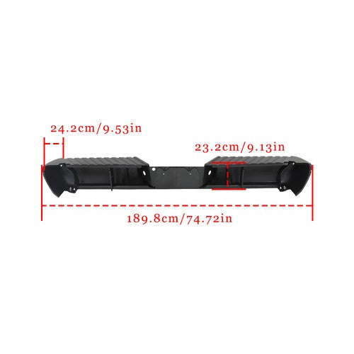 For Ford F-250 F-350 2008-2016 Super Duty Rear Bumper Assembly W/O Sensor Hole