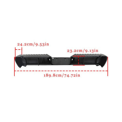 For Ford F-250 F-350 2008-2016 Super Duty Rear Bumper Assembly W/O Sensor Hole