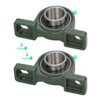 2 Pack UCP210-32 Pillow Block Mounted Ball Bearing 2" Bore Self Aligning New