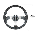 Fit For Yamaha EZGO Club Car Golf Cart 12.5 inch Carbon Fiber Steering Wheel New