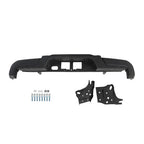 For Toyota Tacoma 2016-2023 Powdercoated Black Rear Step Bumper W/o Sensor Holes
