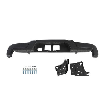 For Toyota Tacoma 2016-2023 Powdercoated Black Rear Step Bumper W/o Sensor Holes
