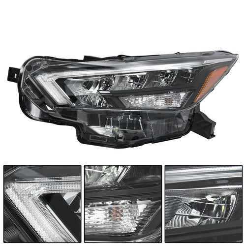 Clear Lens New For Nissan Versa S SR SV 2020-2021 Pair Headlight Replacement LED