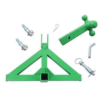 For Kubota 3 Point 2" Trailer Hitch Receiver Tractor Drawbar Quick Hitch Adapter