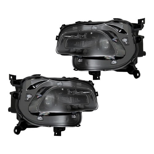 Pair For 2014-2018 Jeep Cherokee Headlight Replacement HID/Xenon Clear Lens L+R