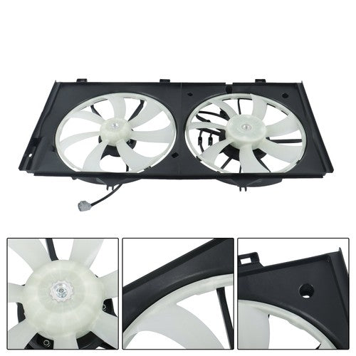 621238 Radiator Cooling Fan Assembly Dual Fan For Toyota Camry 2001 2002-2007
