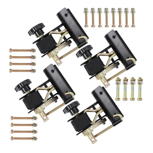 (4 Pack) 1.5in x 7.5ft Ladder Rack Ratchet Tie-Down Straps 2 Inch Round Tube