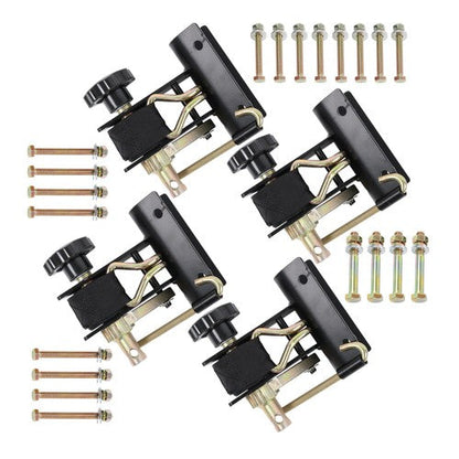 (4 Pack) 1.5in x 7.5ft Ladder Rack Ratchet Tie-Down Straps 2 Inch Round Tube