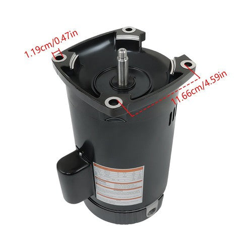 B2853V1 B2853 1 HP 3450 RPM 56Y Frame 115/230V Square Flange Pool Motor