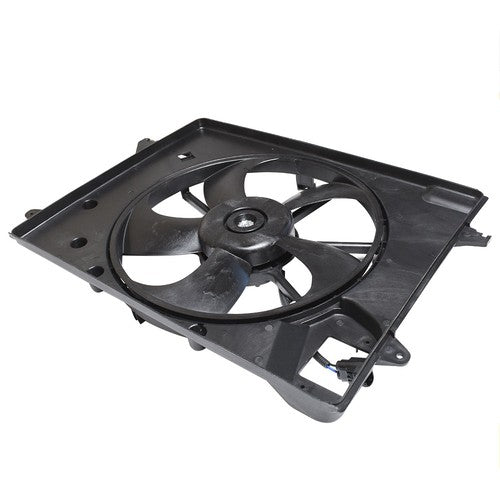 Fit For 2015-2017 Sonata 2.4L Plastic Radiator AC Condenser Cooling Fan Assembly