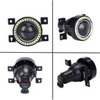 Pair Projector Angel Eyes White LED Halo Fog Light DRL For 2016-2019 Honda Civic