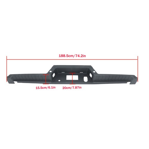 Rear Bumper Top Step Pad With Trailer Holes Plastic For Ford F150 2021 2022 2023