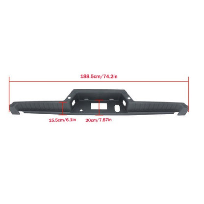 Rear Bumper Top Step Pad With Trailer Holes Plastic For Ford F150 2021 2022 2023